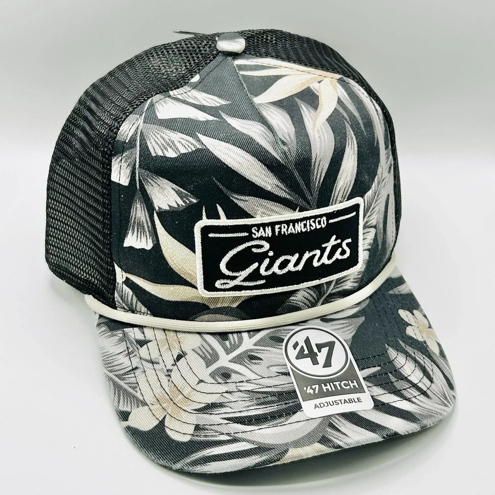 San Francisco Giants '47 Brand Tropicalia A-Frame Hitch Hat Cap Snapback MLB